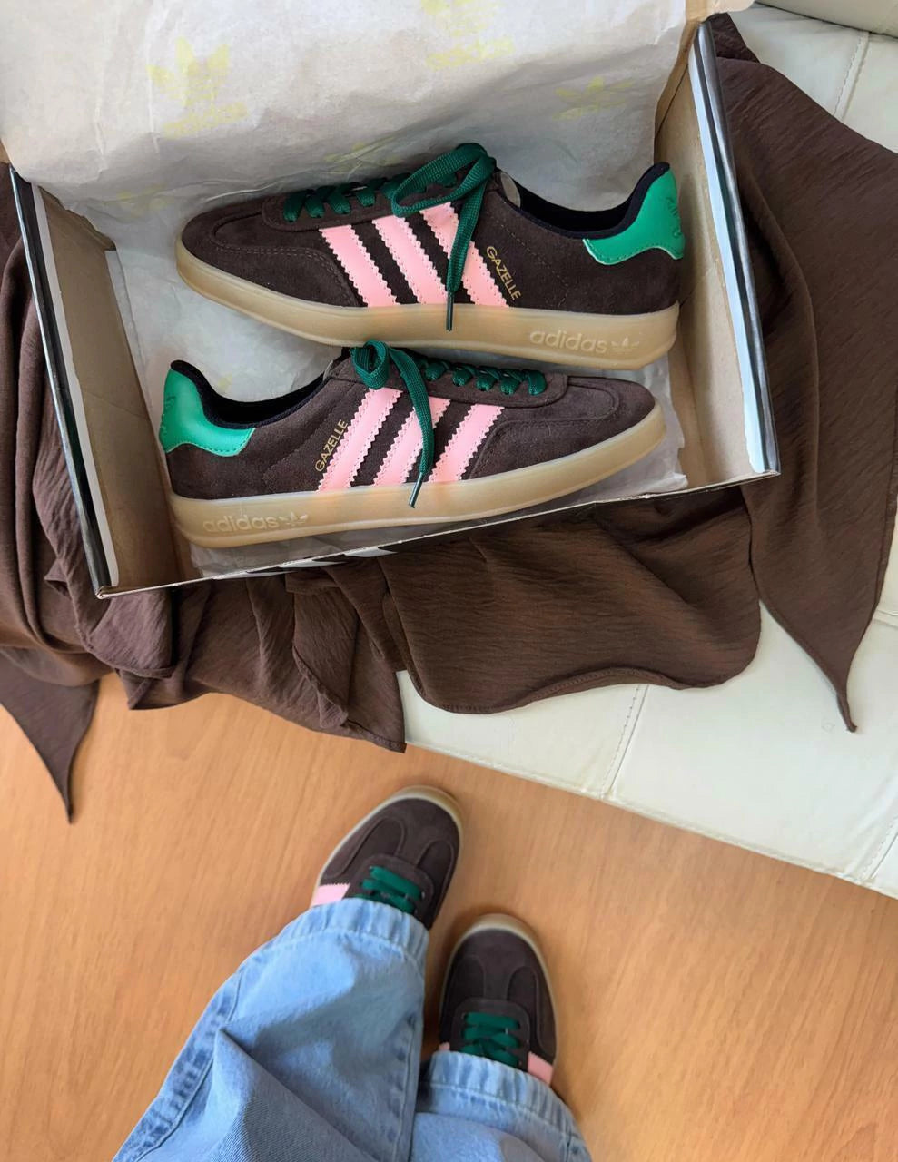GAZELLE CHOCO Y VERDE